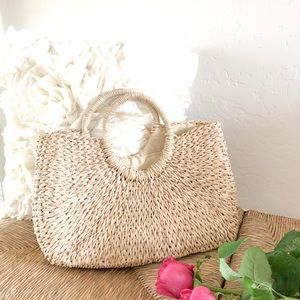 Rattan bag boho summer